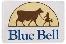 TIN SIGN Bluebell Ice Cream