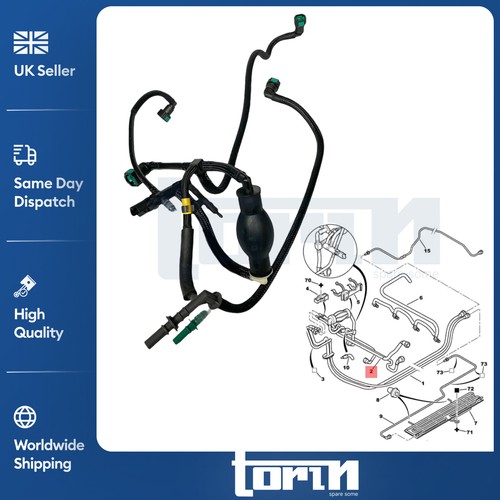 Fuel line return hose pipe - return,
