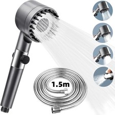 3 Modes Shower Head with Filter High Pressure Water Saving Massage Body Scalp