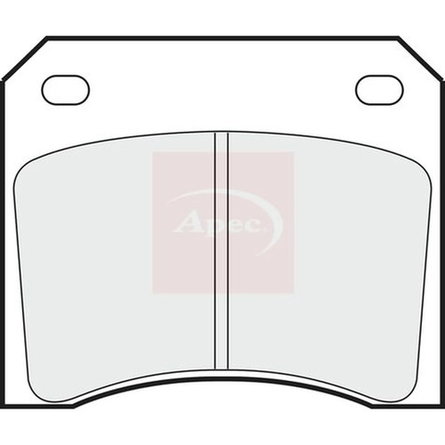 Apec rear brake pad set - rear,