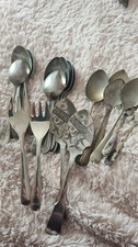 Collection antique spoons - of,