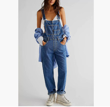 Womens Denim Dungarees