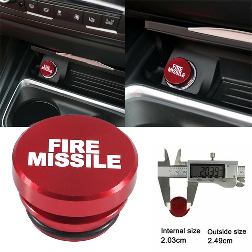 Red fire missile button - 1x, car