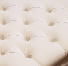  Deep Buttoned Chesterfield Footstool  Coffee Table Oxford Style Chenille velvet