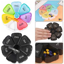7 Day Round Pill Box Tablet