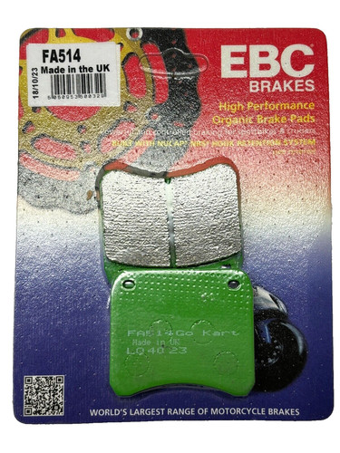 Ebc kart brake pads fa514 - go,