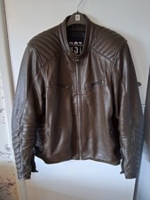 RST Roadster Brown Leather Jacket Size 48 XXL