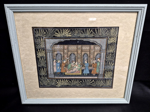 Vintage hand painted persian - painted,