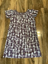 White Stuff Size 12 Purple Lighthouse Design Top 
