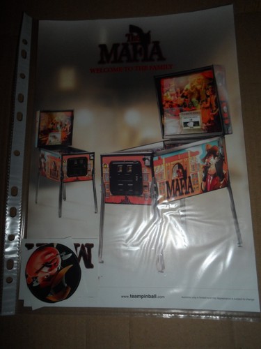 Mafia pinball machine flyer - mafia,