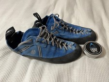 Blue Evolv Climbing Bouldering Shoes Size UK 13. Practically New.