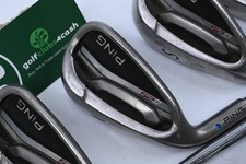 Left Hand Ping G25 Irons / 4-PW+GW+SW / Blue Dot / Regular Flex Ping CFS Shafts