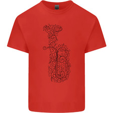 A Tuba Musical Instruments Brass Band Mens Cotton T-Shirt Tee Top