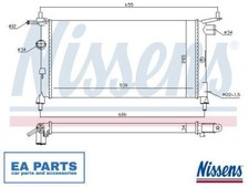 Radiator, engine cooling for
