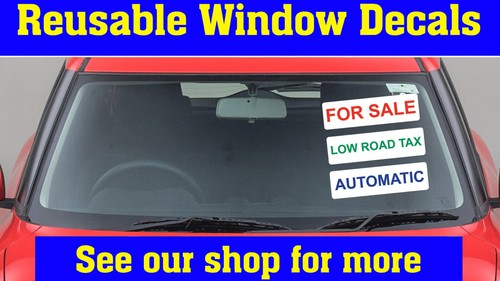 Car sales visual signs - signs, self