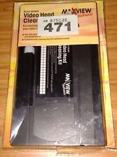 471:  MAXVIEW  VHS VCR Video recorder head cleaner - little used+cleaning liquid