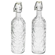 720ml Glass Bottle with Metal Airtight Swing Top Clip Lid Reusable Water Juice