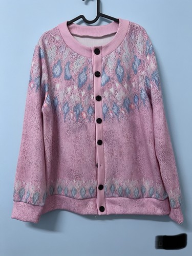 Vintage style pink knit - pink,