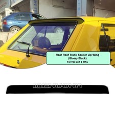 Rear Roof Spoiler Splitter Wing Body Kit For Volkswagen Golf1 MK1 Black 1PCS