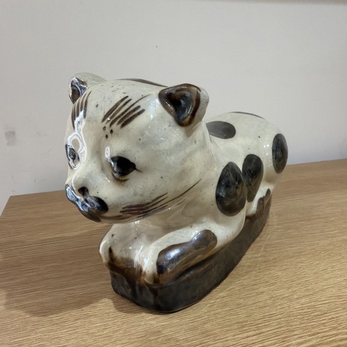 Antique chinese ceramic cat - chinese,