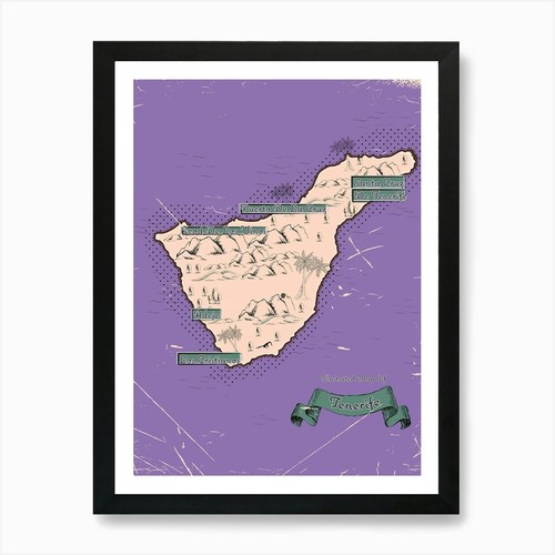 Vintage old map - the, island