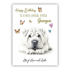 Shar Pei Personalised Birthday