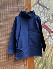Vintage Navy Blue Cotton Twill