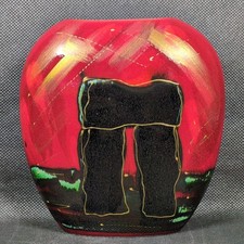 Anita Harris Purse Vase ~