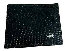 New Premium Exotic Crocodile Leather Men's Black Wallet 11cm x 9cm