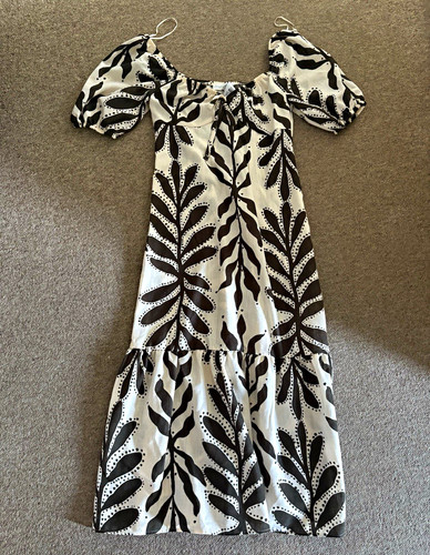 Primark black white floral - white,