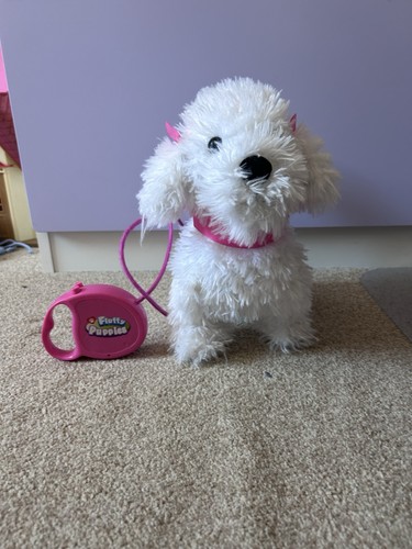 Fluffy puppies walking barking - fluffy, walking/barking