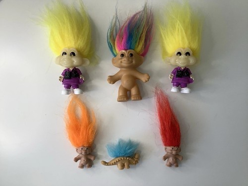 Troll dolls and - pencil, toppers