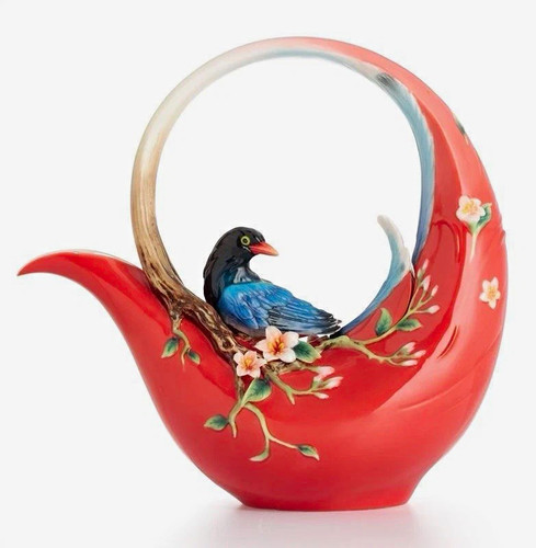 Franz joyful magpie - magpie, porcelain