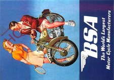 Picture Postcard__MOTORCYCLE, BSA, 1950S MAGAZINE COVER [ROBERT OPIE]