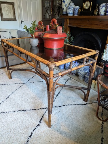 Vintage 1970s bamboo dining - 1970s,