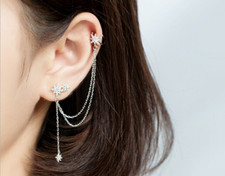 Silver CZ Northern Star Dangle