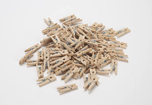 50x mini wooden pegs for - wooden,