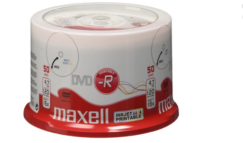 Maxell dvd inkjet printable - dvd-r,