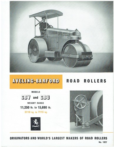Aveling barford gbv - gbu, road