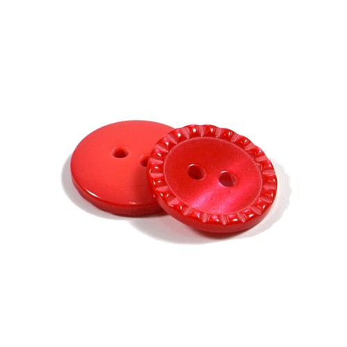 Beaded edge button - beaded,