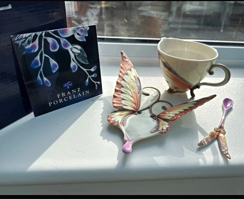 Franz butterfly porcelain cup - franz,