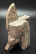 Vintage MCM Brutalist Abstract Stone Sculpture Terrazzo Composite Unsigned