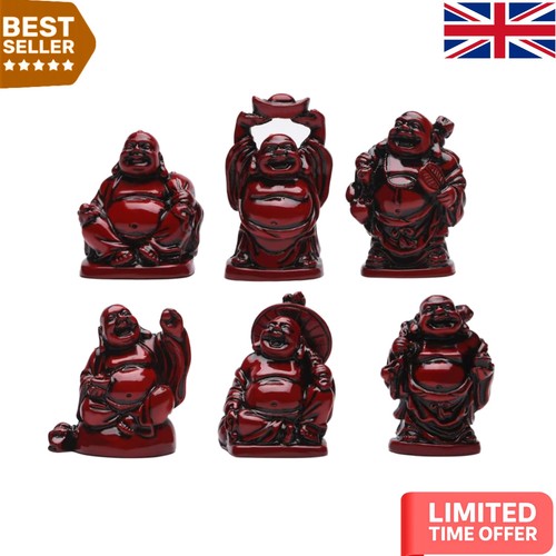 Feng shui red resin laughing - shui,