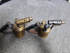 Vintage Brass Blow Lamp / Torch X2 Pair