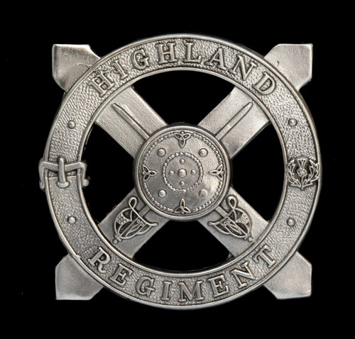 Highland regiment cap badge - highland,