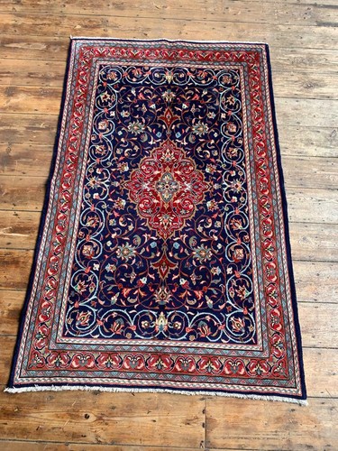 Handwoven wool floral rug - handwoven, 166