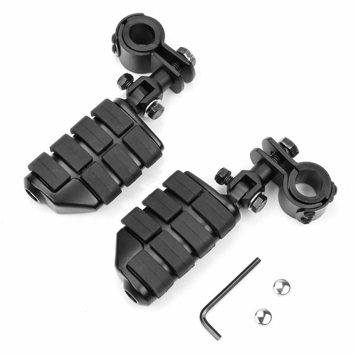 Black motorcycle foot pegs - motorcycle,