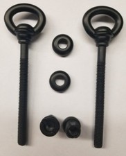 Flat Black Steel Cheval Mirror