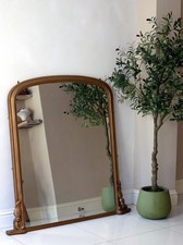 A Victorian overmantel mirror