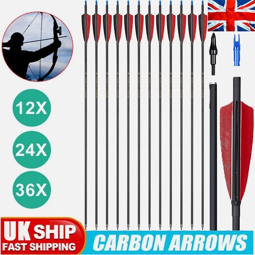 36pcs carbon arrows - 12/24/36pcs,